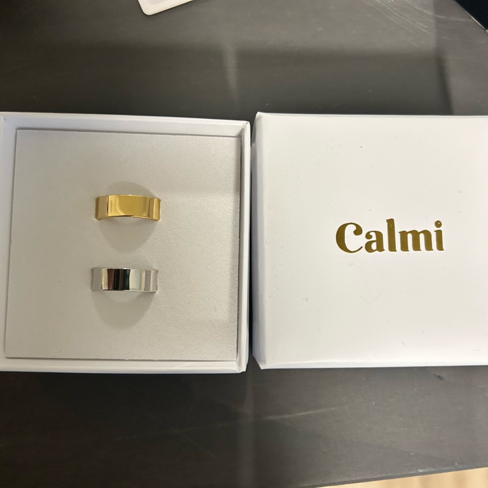 Calmi Gold and Silver Women's Ring Set